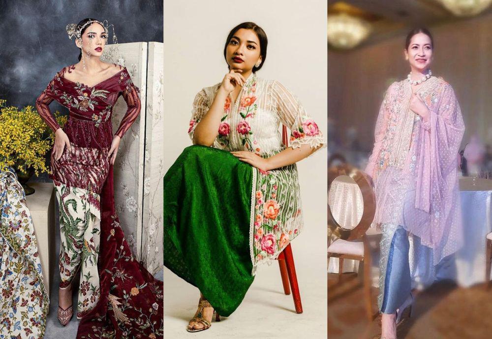 7 Kebaya Klasik Modern Bernuansa Peranakan, Khas dengan Bordir Bunga