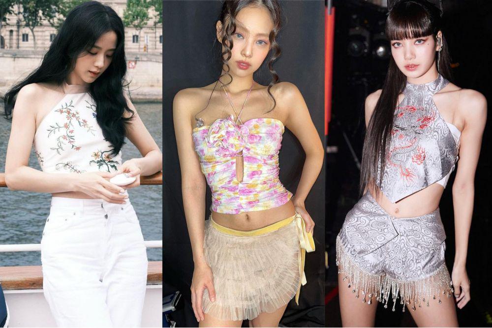 9 Referensi Padu Padan Halterneck Top ala Member BLACKPINK, Stylish!