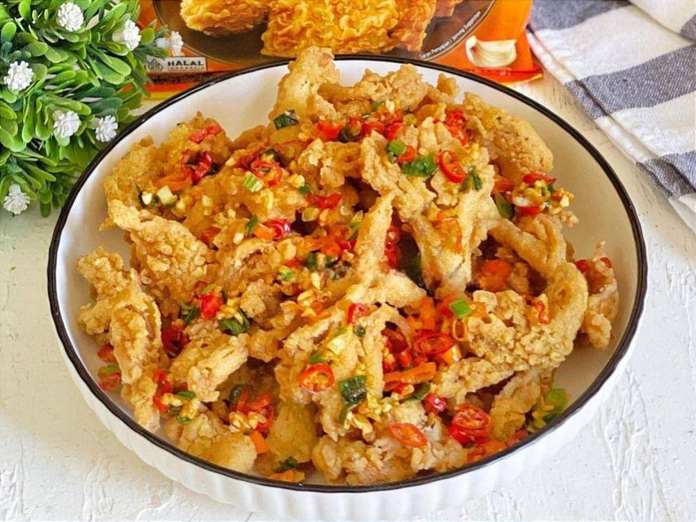 ilustrasi jamur crispy cabe garam (instagram.com/yackikuka)