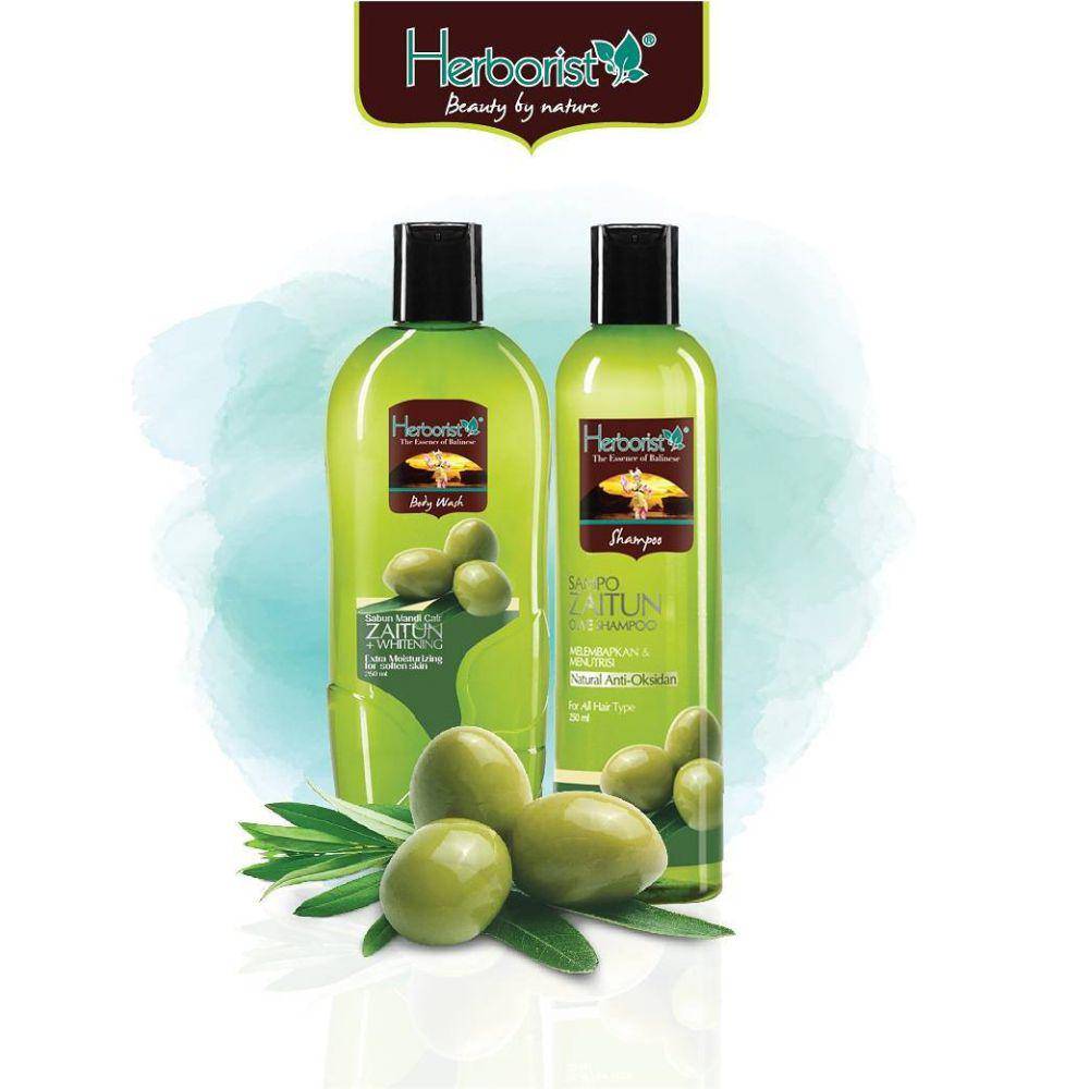 Sampo organik Herborist yang terbuat dari zaitun (Instagram.com/@herboristnaturalcare)