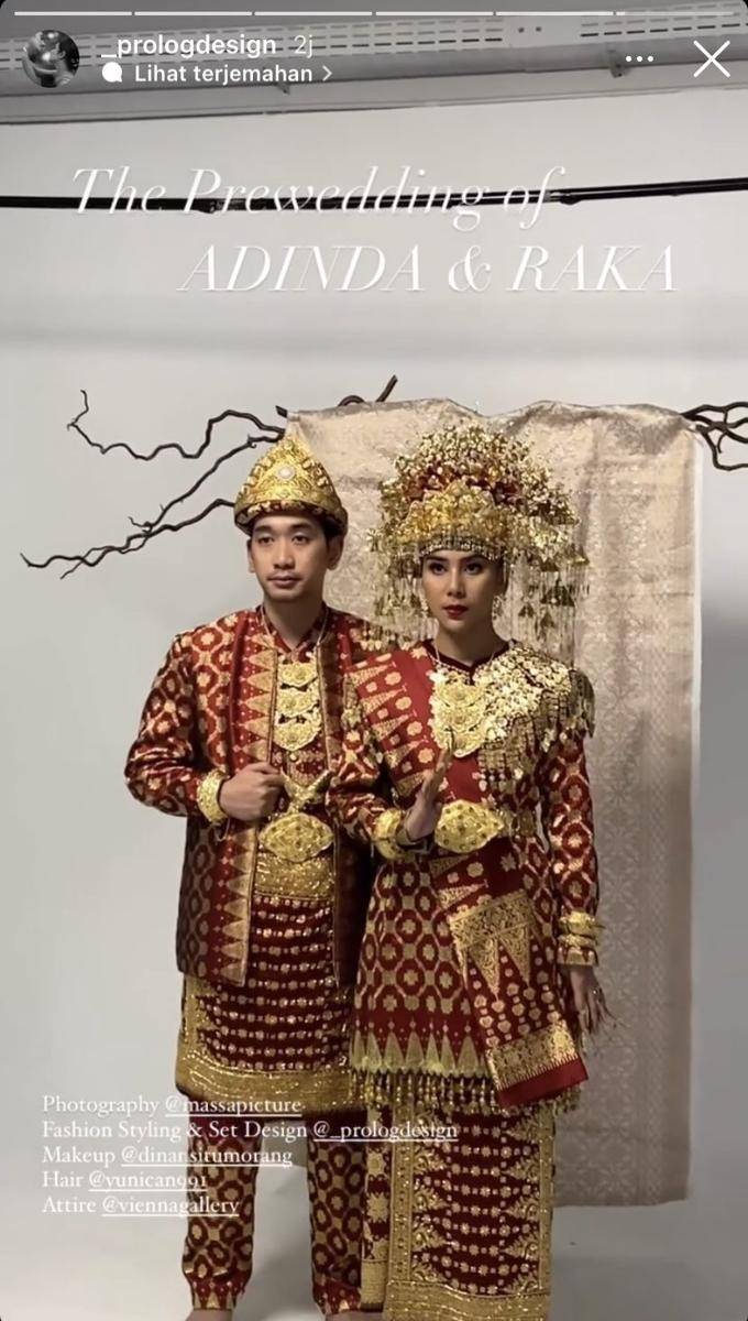 potret prewedding Adinda Thomas dan Raka Akmal (Instagram.com/_prologdesign)
