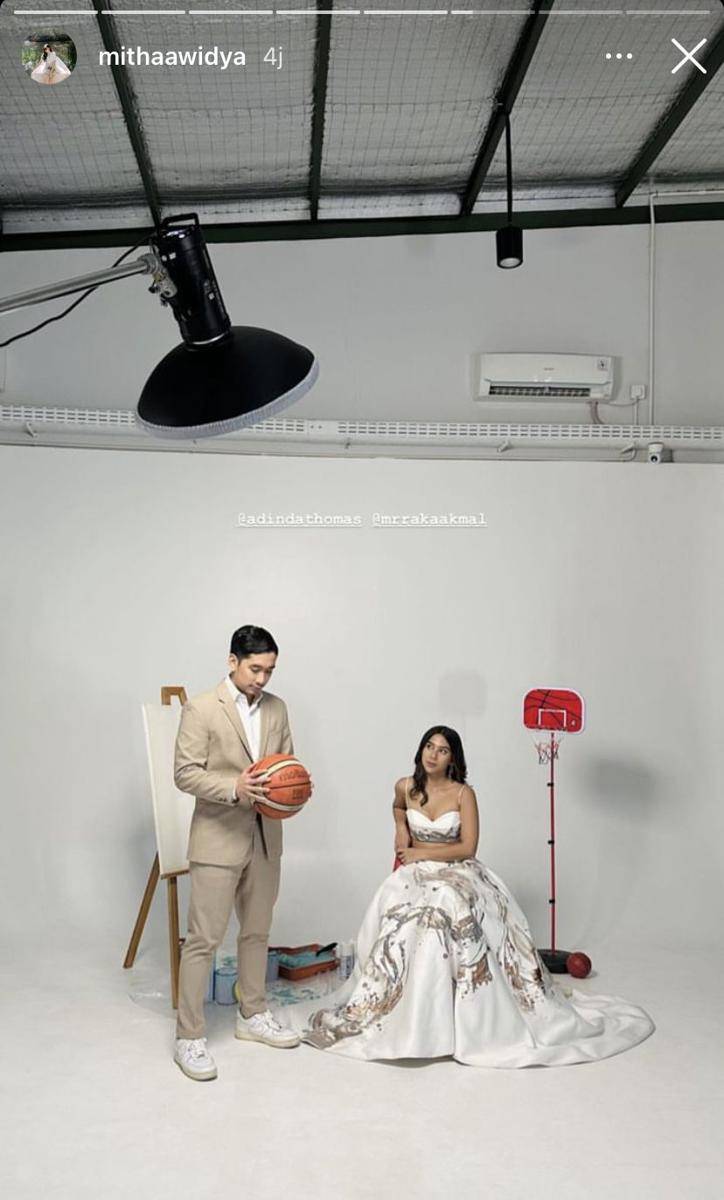 potret prewedding Adinda Thomas dan Raka Akmal (Instagram.com/mithaawidya)