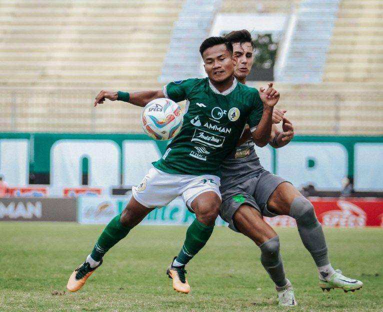 PSS Sleman vs Persebaya Surabaya dalam laga pekan ke-10 BRI Liga 1 2023/24 di Stadion Maguwoharjo, Sleman, Sabtu (26/8/2023). (Dok. PSS)