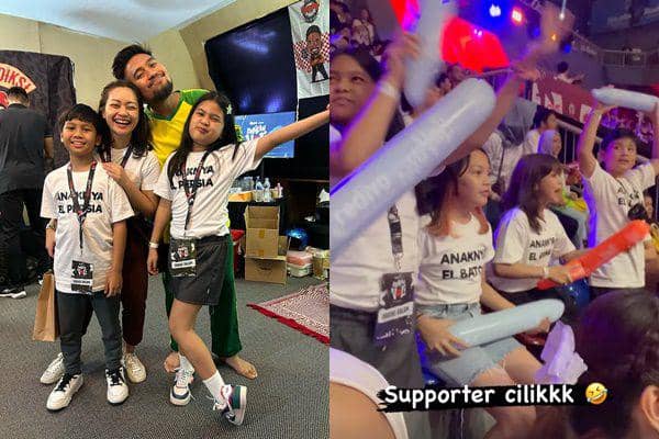 9 Potret Gemas Anak-anak The Prediksi Jadi Suporter di Bahkan Voli