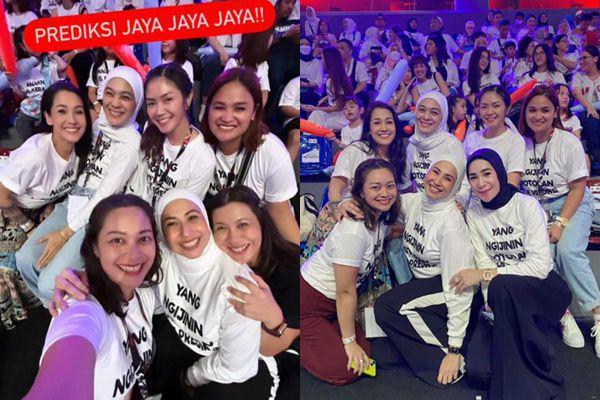 7 Potret Para Istri The Prediksi di Bahkan Voli, Bajunya Bikin Salfok