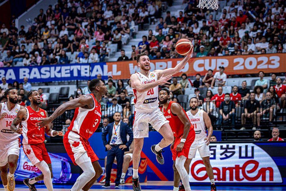 Kanada lawan Lebanon di Piala Dunia Basket 2023. (Dok. FIBA)