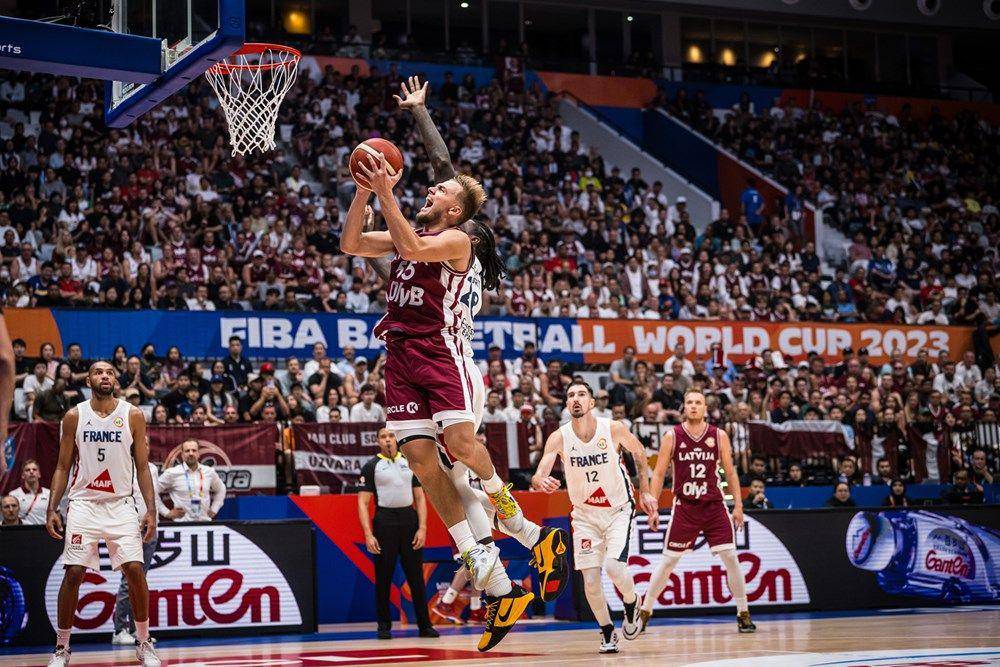 Prancis vs Latvia di Piala Dunia Basket 2023. (Dok. FIBA)