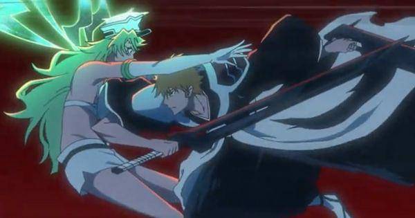 Ichigo menyerang Candice dengan sikut ( Dok. Pierrot / Bleach: Thousand-Year Blood War )