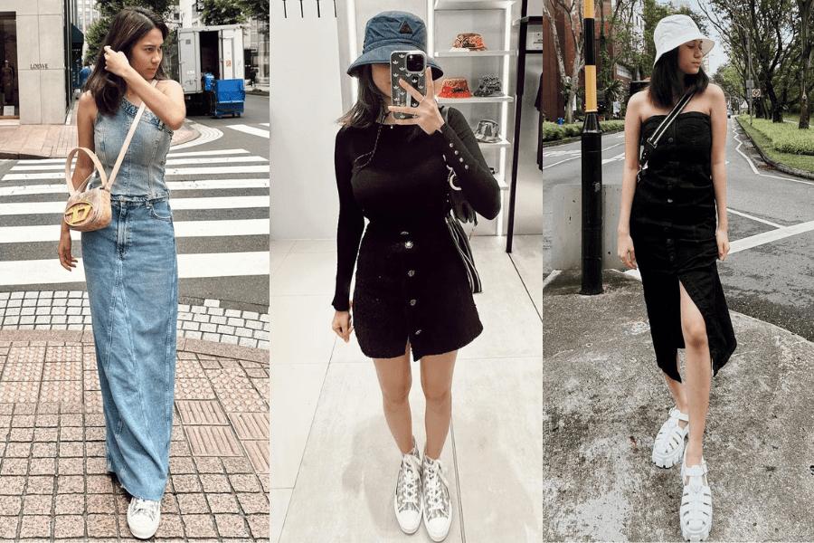 8 Padu Padan Outfit Denim ala Azizah Salsha, Istri Arhan yang Stylish