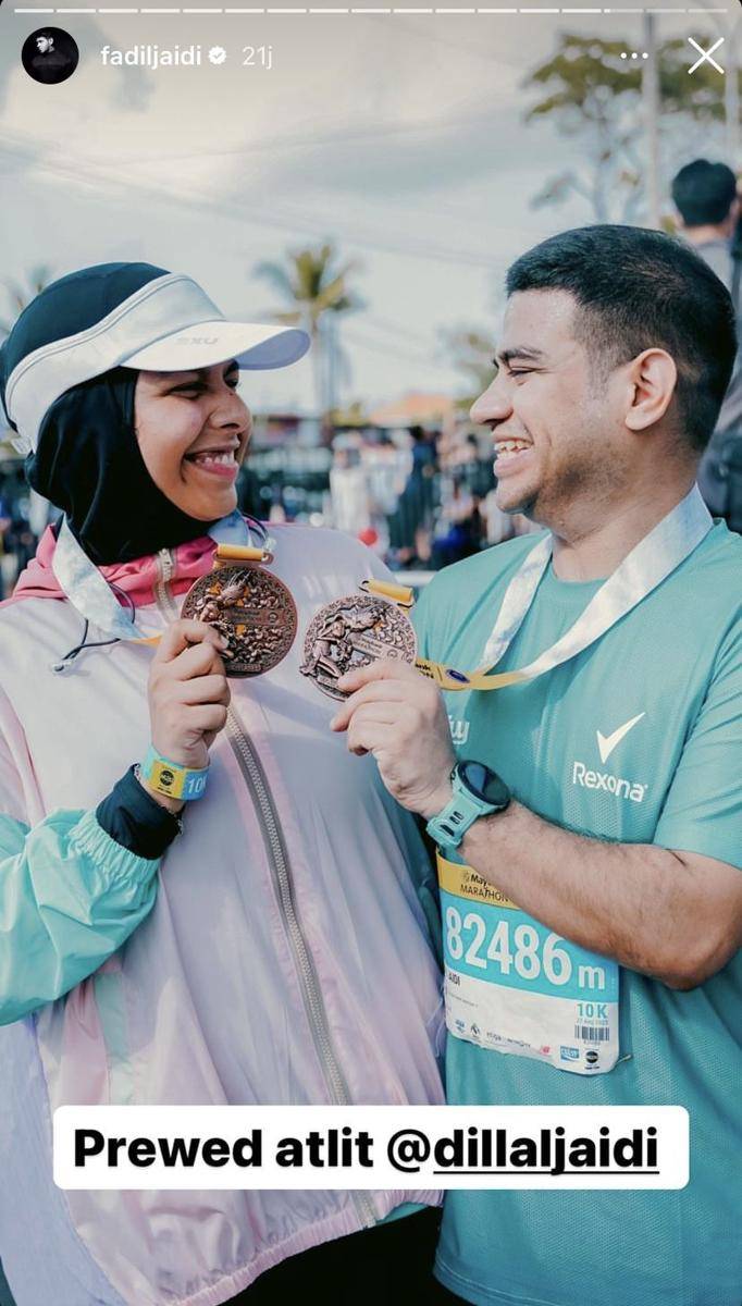 potret artis ramaikan event marathon di Bali (Instagram.com/fadiljaidi)