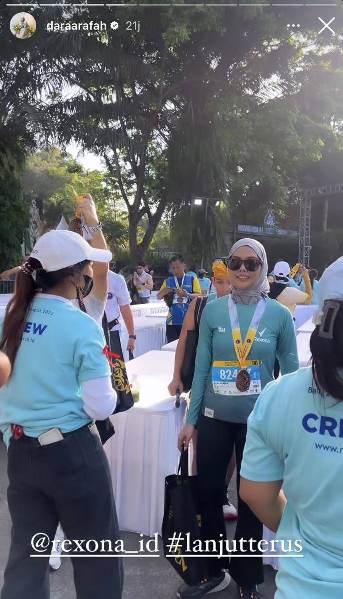 potret artis ramaikan event marathon di Bali (Instagram.com/draarafah)