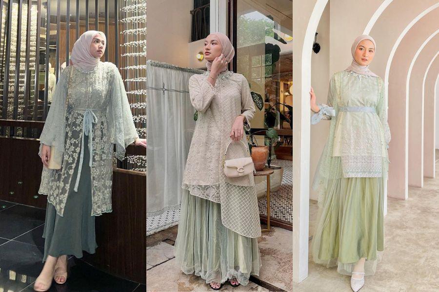7 Kebaya Kondangan Modern Sage Green, Auto Bikin Tamu Kagum