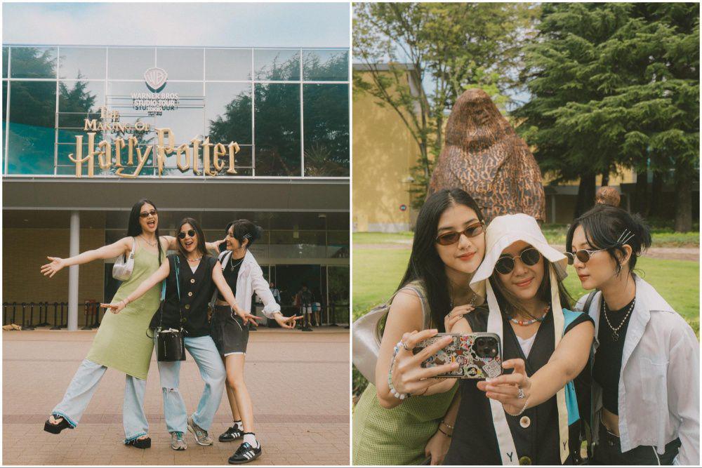 9 Potret Sheila Dara dan Bestie ke Warner Bros. Studio Tour Tokyo