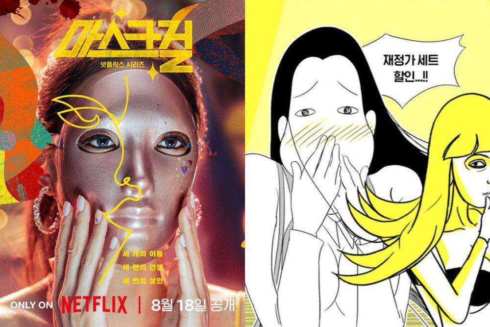 3 Perbedaan Sifat Tokoh Mask Girl Versi Drakor dan Webtoon Asli