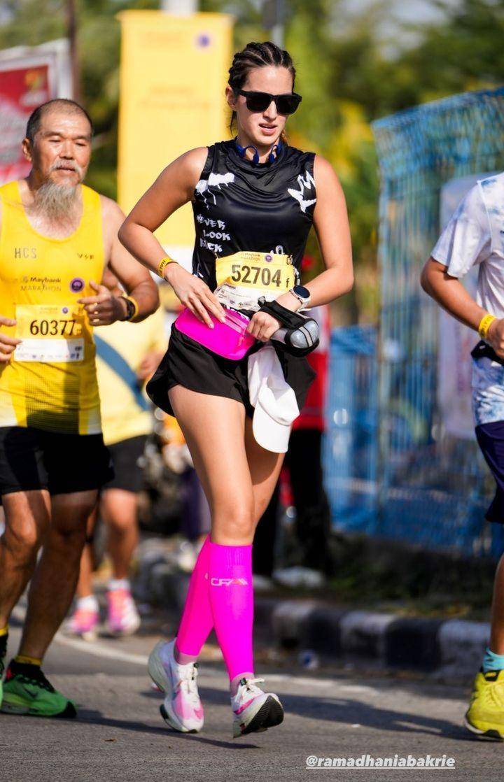 Nia Ramadhani Marathon di Bali (Instagram.com/chaidar26)