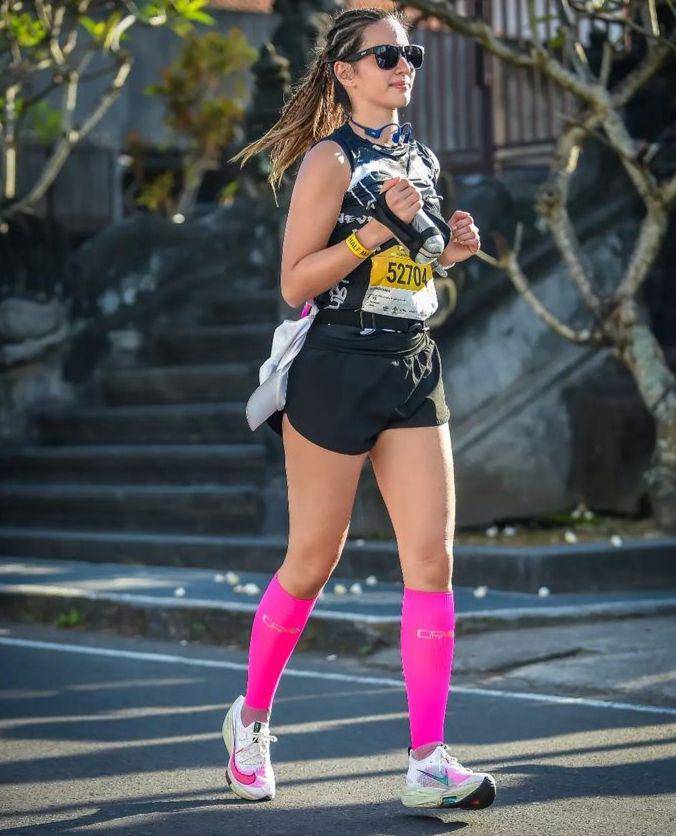 Nia Ramadhani Marathon di Bali (Instagram.com/bestiesport)