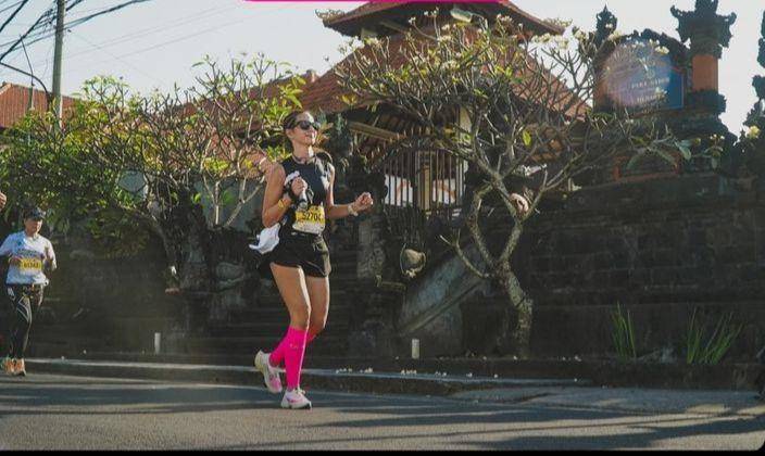 Nia Ramadhani Marathon di Bali (Instagram.com/ramadhaniabakrie)