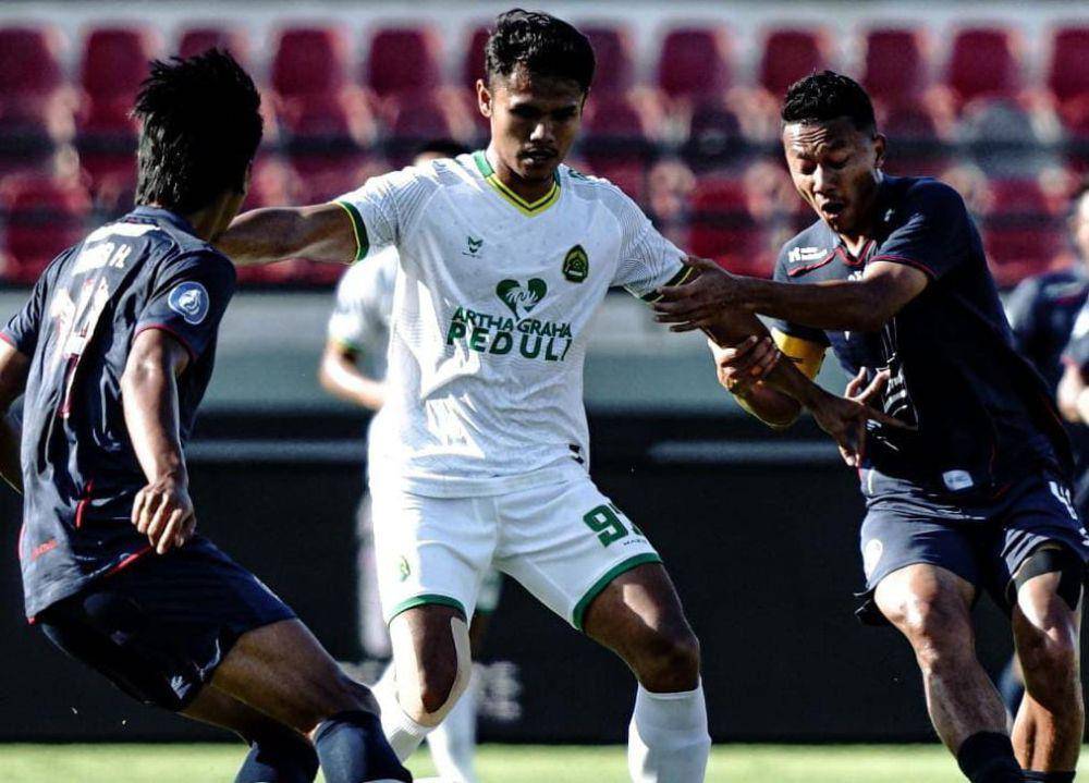 Persikabo dikalahlan Arema, Senin (28/8/2023). (Twitter/@persikabo__1973).