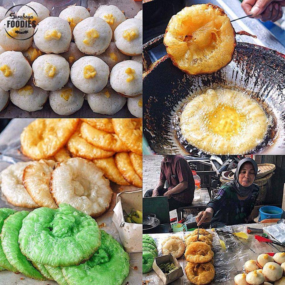 Kue cucur legendaris di Pasar Blauran Surabaya. Instagram/Lovesuroboyo