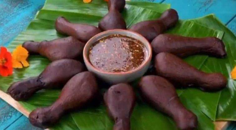 potret hidangan ayam goreng mencolok mata (reddit.com/r/StupidFood)