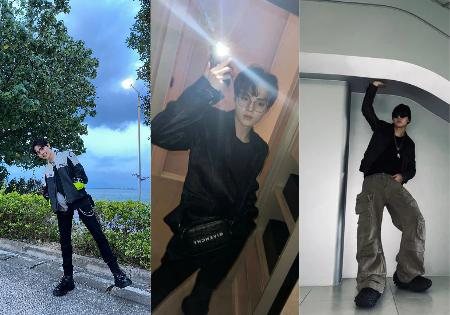 8 Mix and Match Outfit Hitam ala Doyoung TREASURE, Edgy nan Kece!