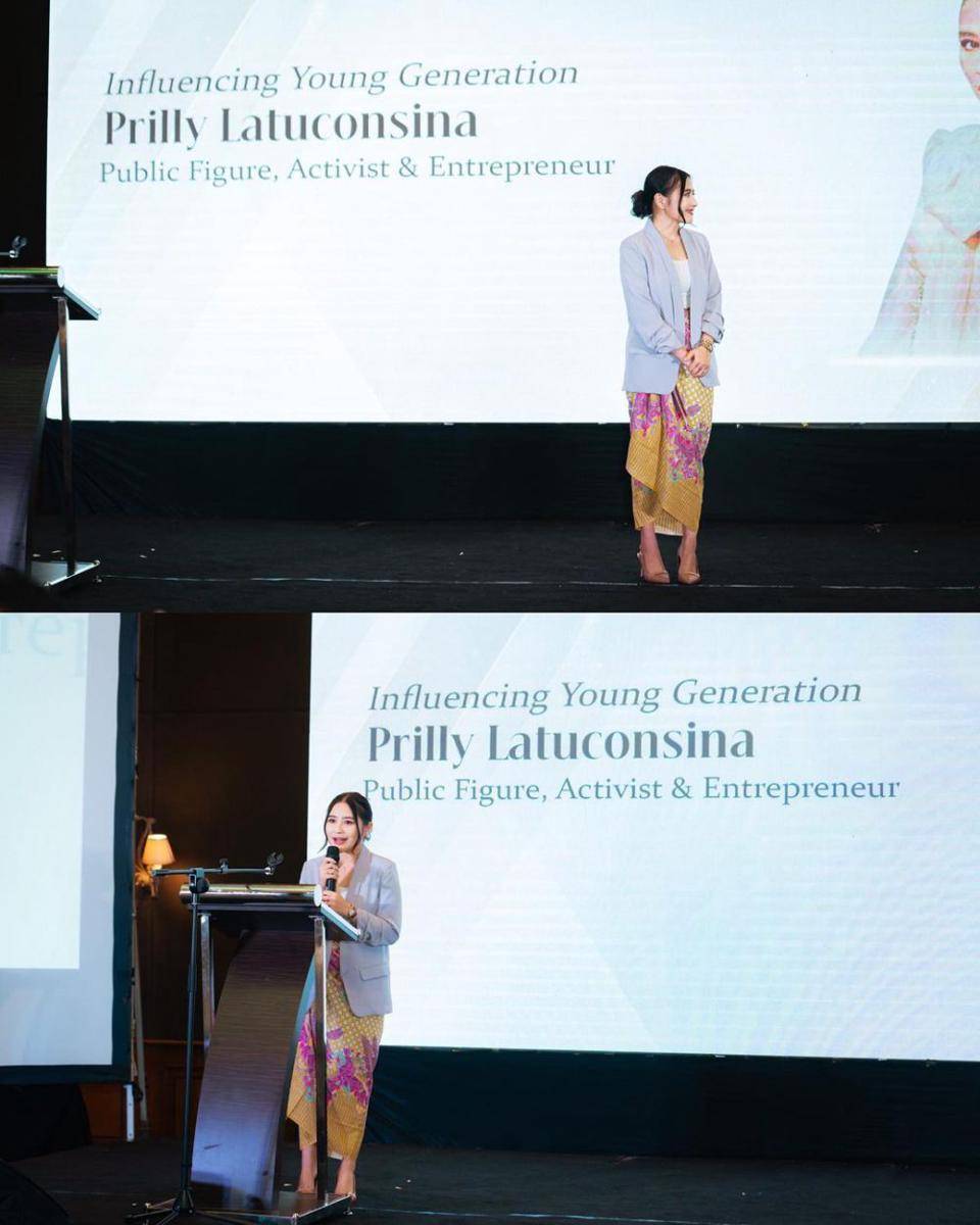 potret Prilly Latuconsina di acara Apresiasi Perempuan Berpengaruh (instagram.com/prillylatuconsina96)