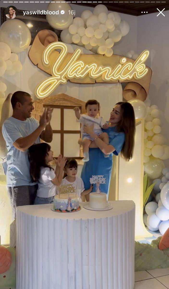 potret ulang tahun ke-1 Yannick, anak Yasmine Wildblood (Instagram.com/yaswildblood)