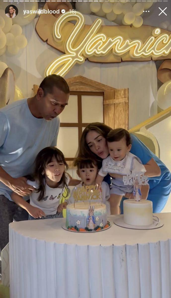 potret ulang tahun ke-1 Yannick, anak Yasmine Wildblood (Instagram.com/yaswildblood)
