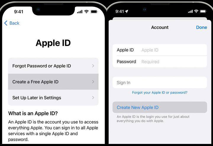 ilustrasi membuat Apple ID di iPhone (apple.com)