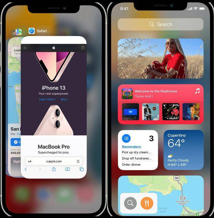 ilustrasi navigasi di iPhone (apple.com)