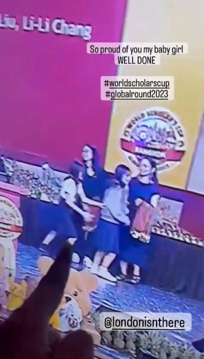 potret London Abigail Dimitri dapat medali emas World Scholar's Cup Global Round Bangkok 2023 (instagram.com/wulanguritno)