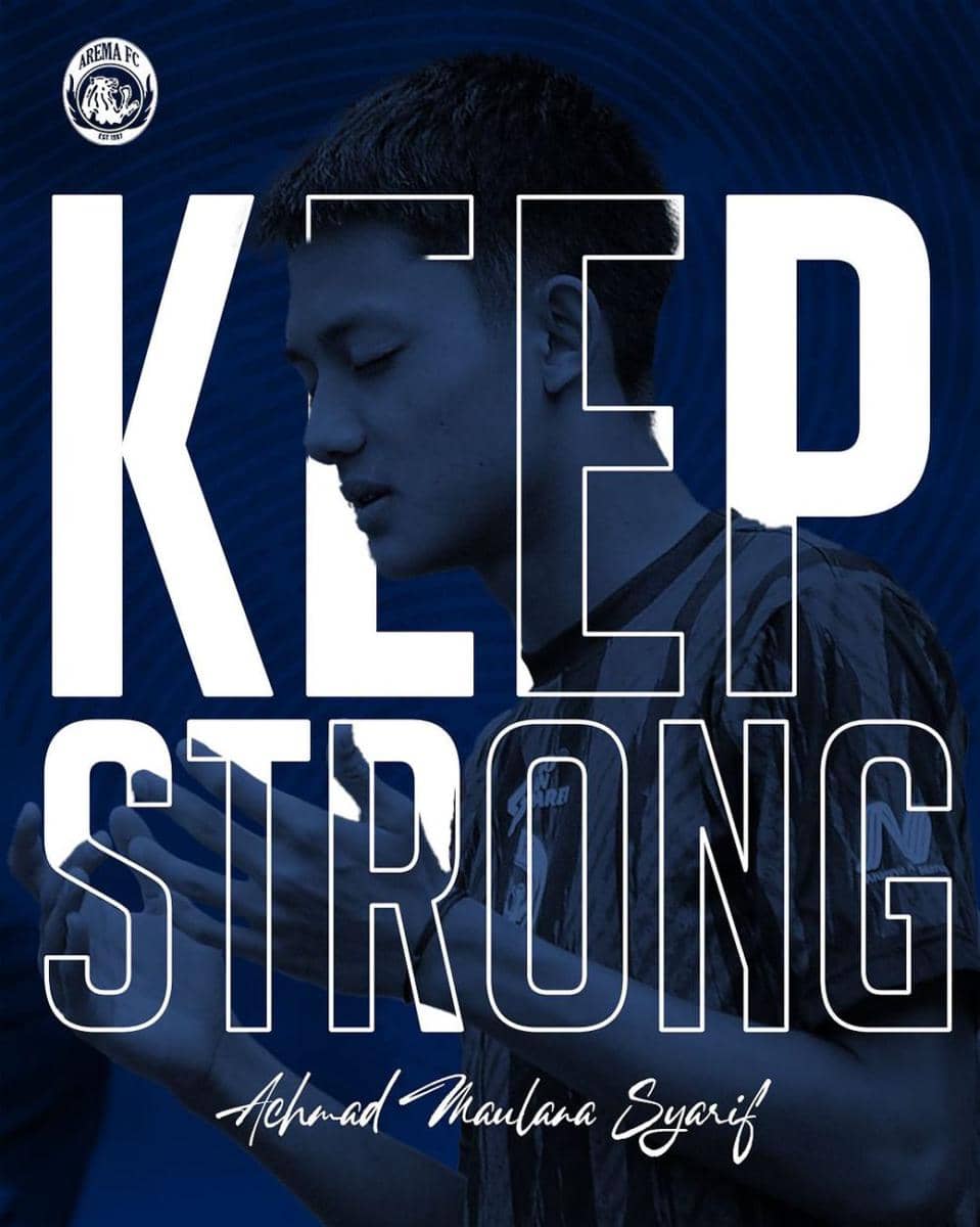 Bentuk dukungan Arema FC untuk Achmad Maulana. (Dok. Media Officer Arema FC)