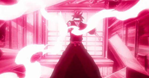 Reiatsu milik Renji yang berwarna kemerahan ( Dok. Pierrot / Bleach )