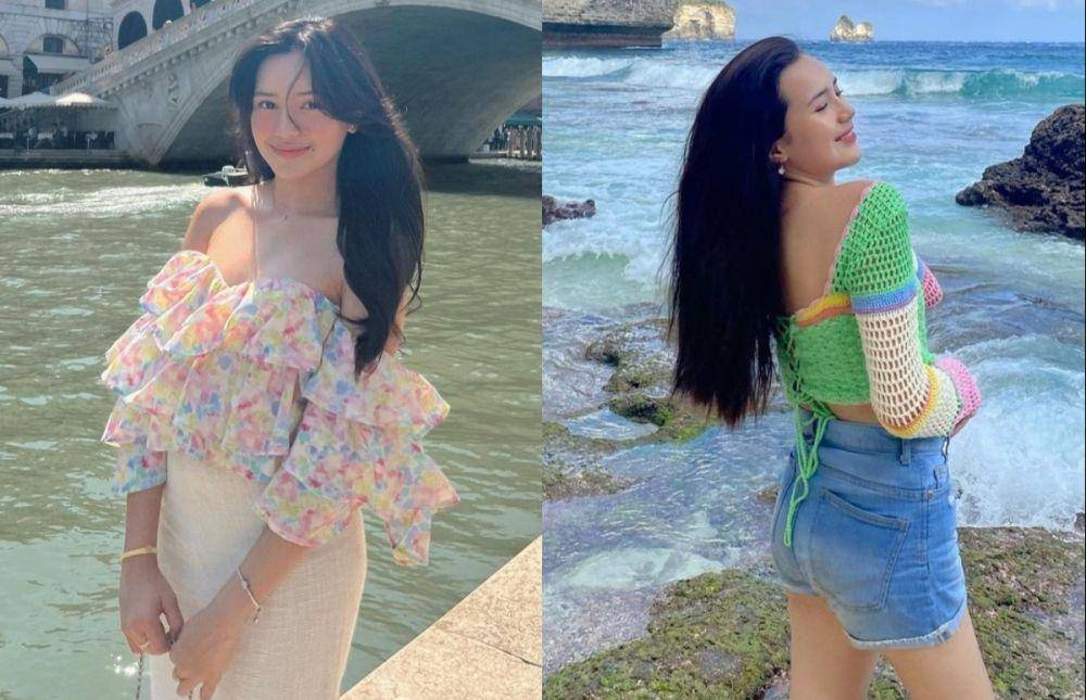 ide outfit off shoulder ala Beby Tsabina (instagram.com/bebytsabina)