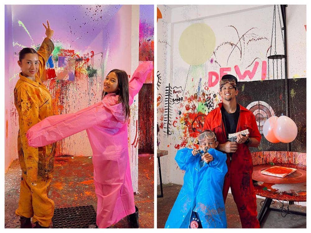 7 Potret Seru Irfan Bachdim dan Keluarga Liburan di Wild Art Bali