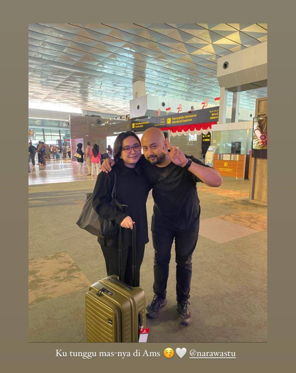 potret Rachel Amanda berangkat ke Belanda (instagram.com/auroramanda95)