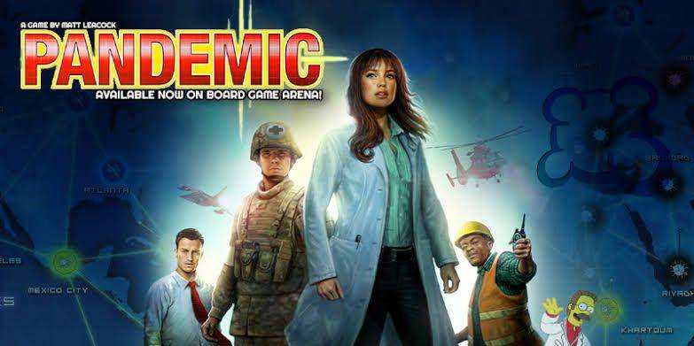 ilustrasi board game Pandemic (boardgamearena.com)
