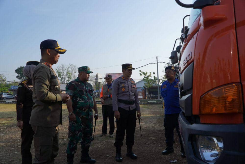 Apel Siaga Darurat Kekeringan di Lapangan Kasatriyan, Gunungkidul, Rabu (30/8/2023).(Dok.Diskominfo Gunungkidul)