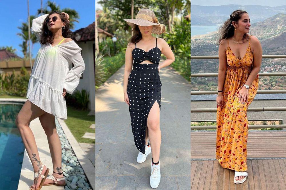 9 Inspirasi Busana Dress ala Lavina Tandon, Look-nya Eye Catching!