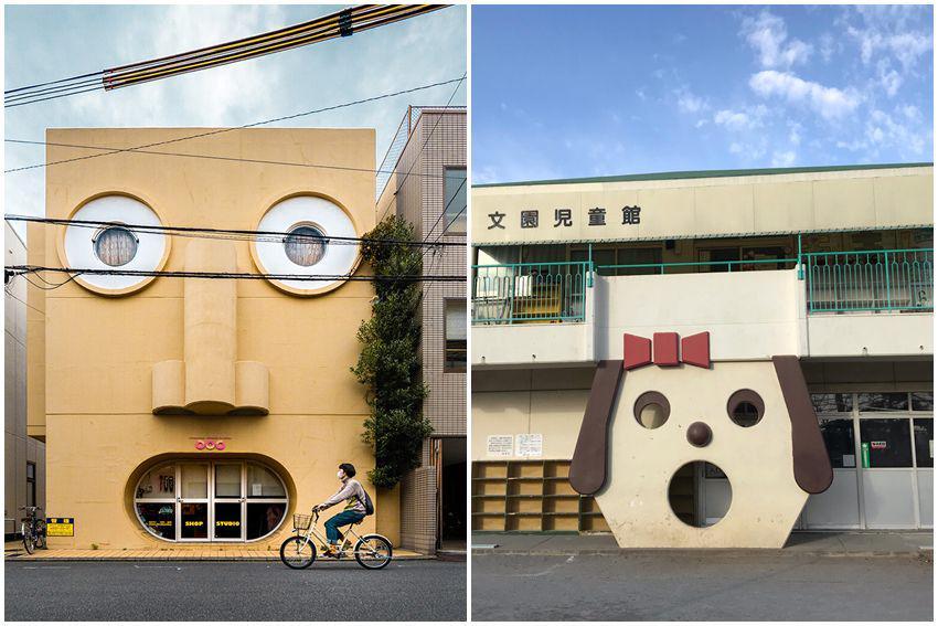 8 Potret Rumah dan Gedung Unik di Jepang, Ada Desain Muka Anjing