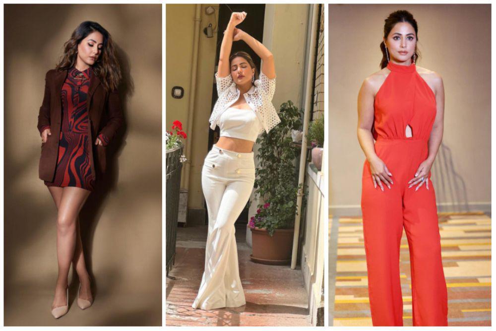 9 Inspirasi Outfit ala Hina Khan, Simpel nan Modern!