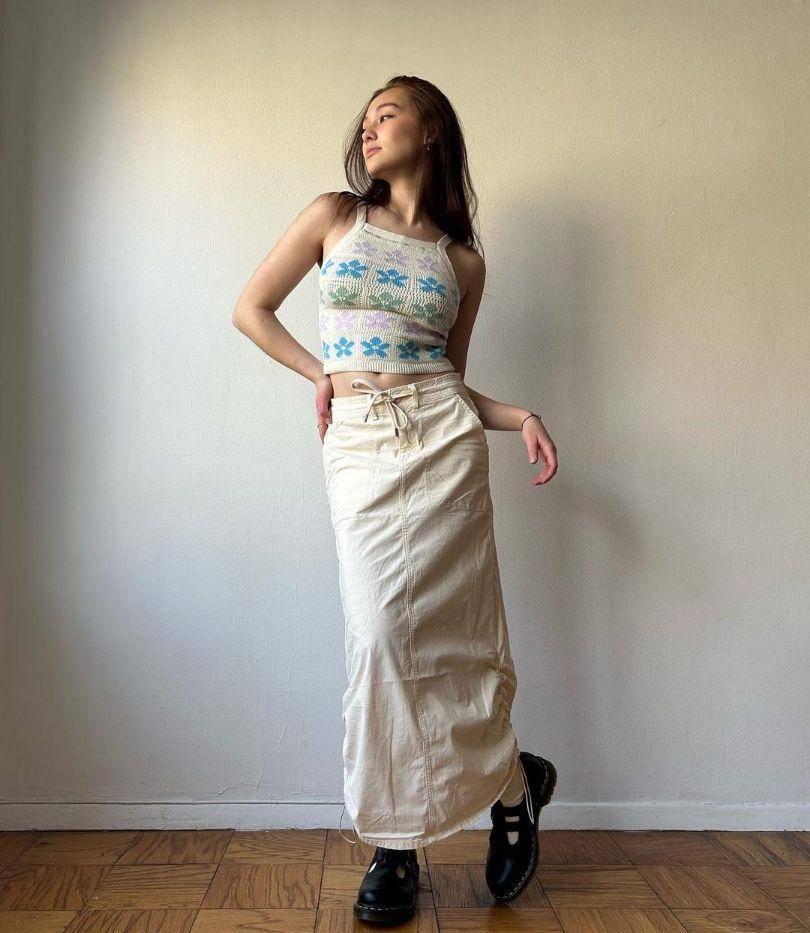ide outfit girls day out ala Lola Tung (instagram.com/lola.tung)