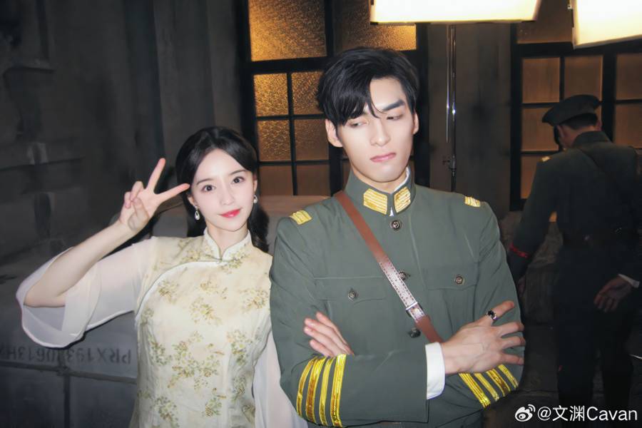 Wen Yuan dan Ke Ying di balik layar drama My Everlasting Bride (weibo.com/Wen Yuan)