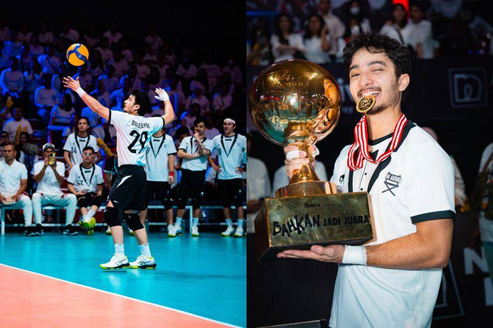 potret Bryan Domani bermain voli (instagram.com/bryandomani_bd_)
