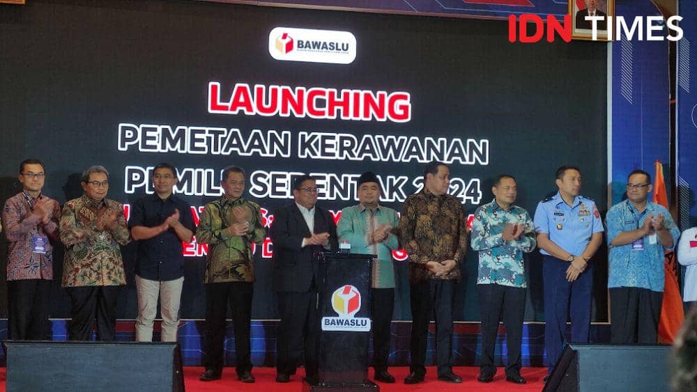 Launching Pemetaan Kerawanan Pemilu Serentak 2024: Isu Strategis, Penyelenggaraan Pemilu di Luar Negeri di Jakarta Pusat (31/8/2023) (IDN Times/Yosafat Diva Bayu Wisesa)