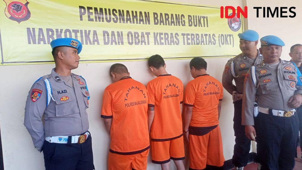 Inin Nastain/ 3 orang tersangka penyalahgunaan Narkoba diamankan dalam kurun 1 bulan