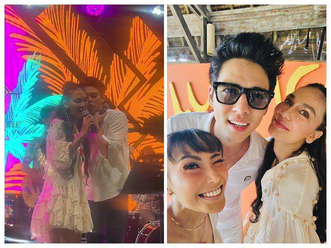 potret Luna Maya dan Maxime Bouttier nyanyi bareng (instagram.com/mrsayudewi)