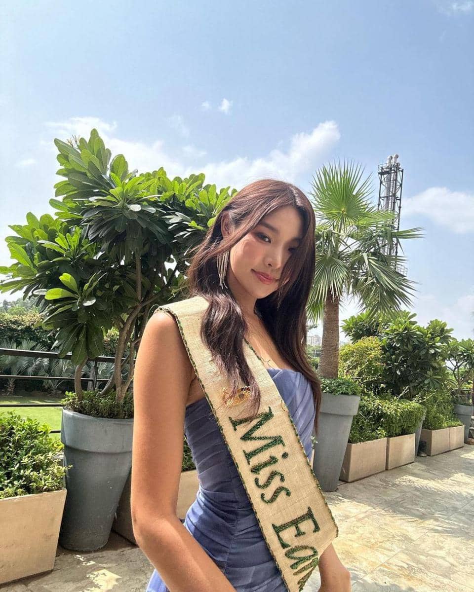 Potret Kompilasi Kunjungan Miss Earth 2022 Mina Sue Choi ke India (Instagram.com/minadori222)