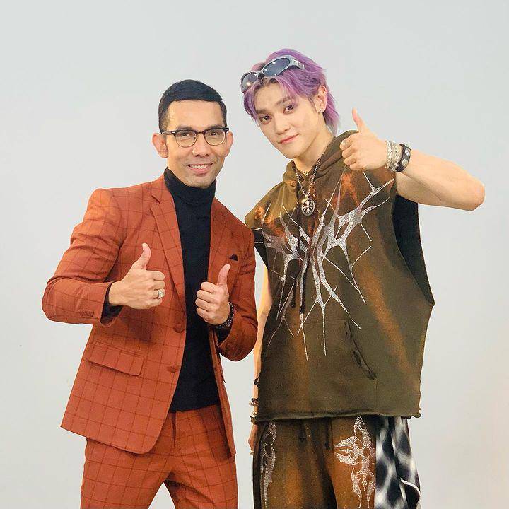 potret Indra Herlambang bersamaTaeyong NCT (instagram.com/indraherlambang)