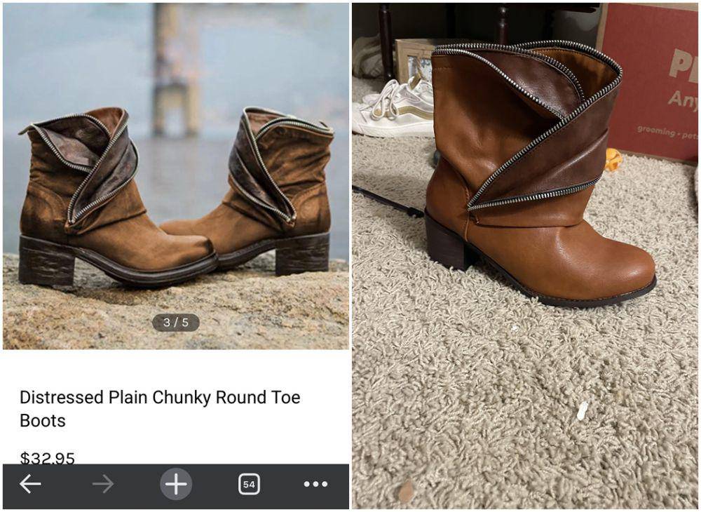 potret beli sepatu gak sesuai ekspektasi (reddit.com/user/nakedbisque)